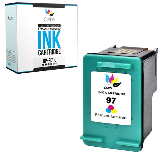CMYi 97 Tri-color 1-Pack Ink Cartridge compatible for HP 97 - Deskjet 460, 460c, 460cb, 460wbt, 460wf, 5740, 5740xi, 5743, 5745, 5748, 5940, 5940xi, 5943, 6520, 6520xi, 6540, 6540dt (1 Tri-color)