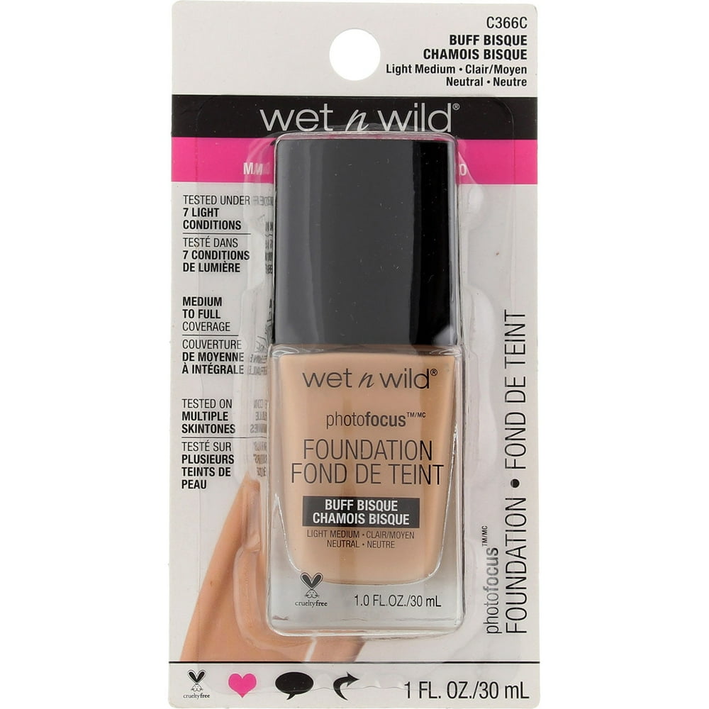 Wet n Wild PhotoFocus Foundation, Buff Bisque C366C, 1 fl oz