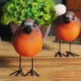 thumbnail image 2 of 2 uds artesanías pastorales de resina decoraciones pájaro de imitación jardín Animal Robin adornos jardinería figuras de pájaros Decoración, 2 of 2