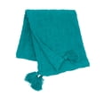 thumbnail image 4 of 50" x 60" Devin Lagoon Woven Tassled Throw Blanket, 4 of 6