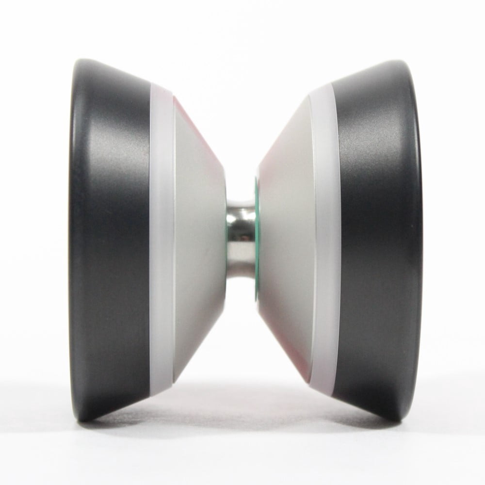 W1LD (Worldwide 1nnovative Leading Design) Adrenaline Yo-Yo - Tri-Material - Blaise Becker Signature YoYo (Matte Red white Fade w/Clear PC Black Rim "Shanks")