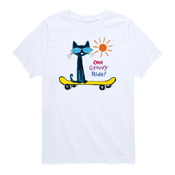 Pete the Cat - One Groovy Ride - Toddler Boys Short Sleeve Graphic T-Shirt