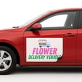 thumbnail image 1 of Flower Deliivery Vehicle Car Magnet Sign by DC | Flexible Car Magnetic Sheets with Adhesive Backing | 12"x18" Bumper Magnet Sticker for Vehicles, Trucks & Business Advertising Signs 2 PC | USA Made, 1 of 7