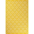 thumbnail image 2 of Unique Loom Outdoor Trellis Collection Area Rug - Tiles (6' 1" x 9' Rectangle Yellow/Ivory), 2 of 9