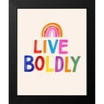 thumbnail image 2 of Barnes, Victoria 20x24 Black Modern Framed Museum Art Print Titled - Love Loudly I, 2 of 5
