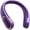 Purple, variant on WWSOGQH Portable Neck Fan 5000mAh Rechargeable Hands Free Wearable Bladeless Cooling Cold Air 4 Speeds LED Display Personal Cooler Quiet Battery for Travel Outdoor Camping Work Men Women