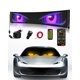 thumbnail image 1 of Ojos del diablo LED para auto Probapro 59 x 12 cm programables por USB, 1 of 9