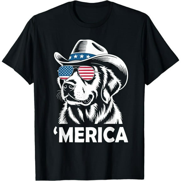 Sam Soft Patriotic Labrador Retriever Dog Merica US Flag 4Th Of July T-Shirt, UNISEX Tee All Size S-5XL