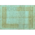 thumbnail image 1 of Ahgly Company Indoor Rectangle Abstract Light Blue Modern Area Rugs, 4' x 6', 1 of 4