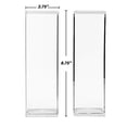 thumbnail image 3 of Srenta Clear Acrylic Rectangular Cracker Server And Holder Tray | Food Display Stand | Set Of 2 Serving Trays For Countertop, Home, Wedding Events, Parties And Events, 3 of 4