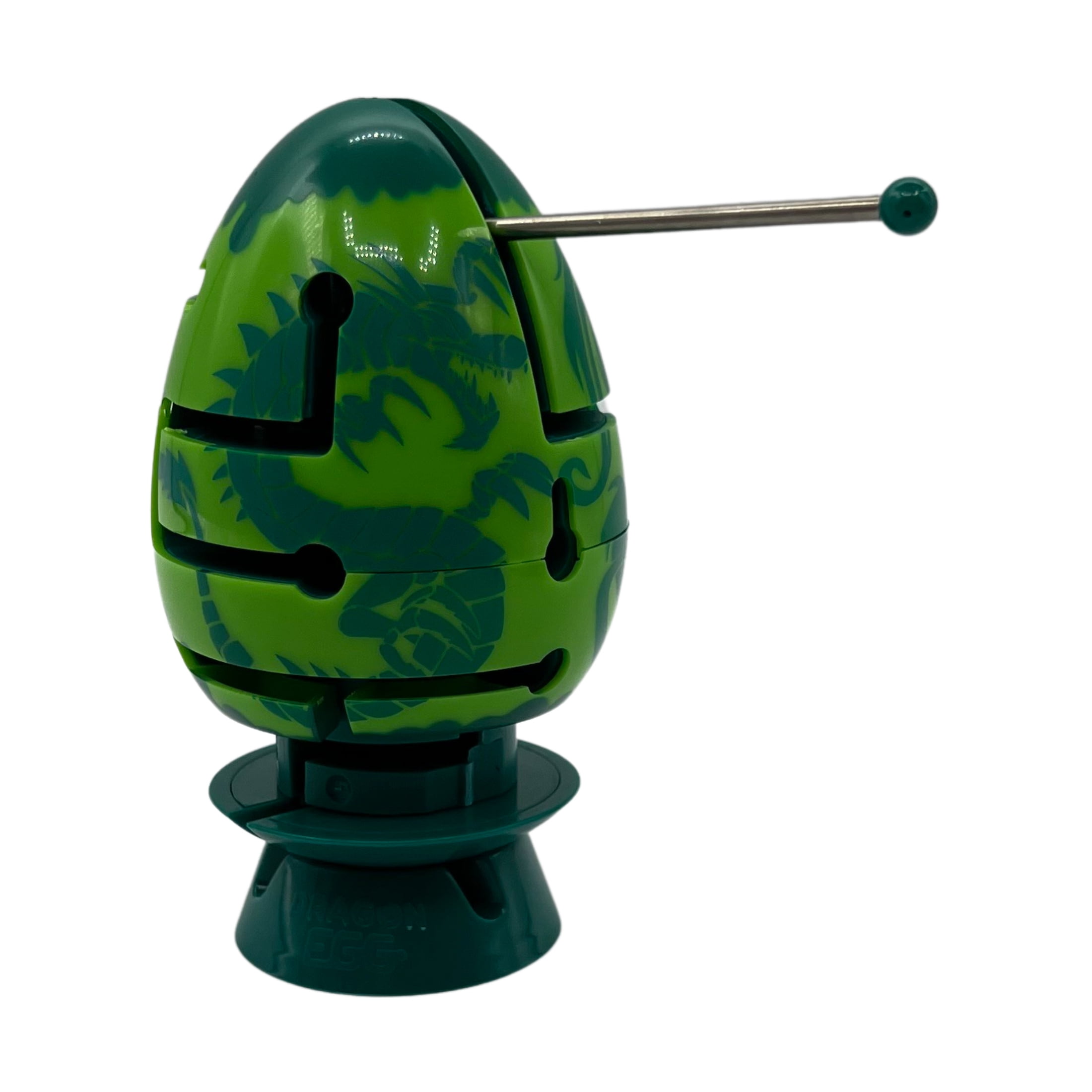 BePuzzled Smart Egg 2-Layer Labyrinth Puzzle - Green Dragon