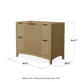 thumbnail image 3 of Wyndham Collection Wcf9191-42S-Cxsxxmxx Palmilla 42" Single Free Standing Vanity Cabinet, 3 of 4