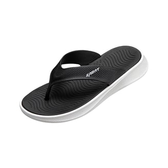 Men\'s Flip Flops, Outdoor Beach Men\'s Soft Bottom Casual Thong Slippers Amazon.com | HAOLIRA Mens Leather Flip Flops with Arch  main image 4