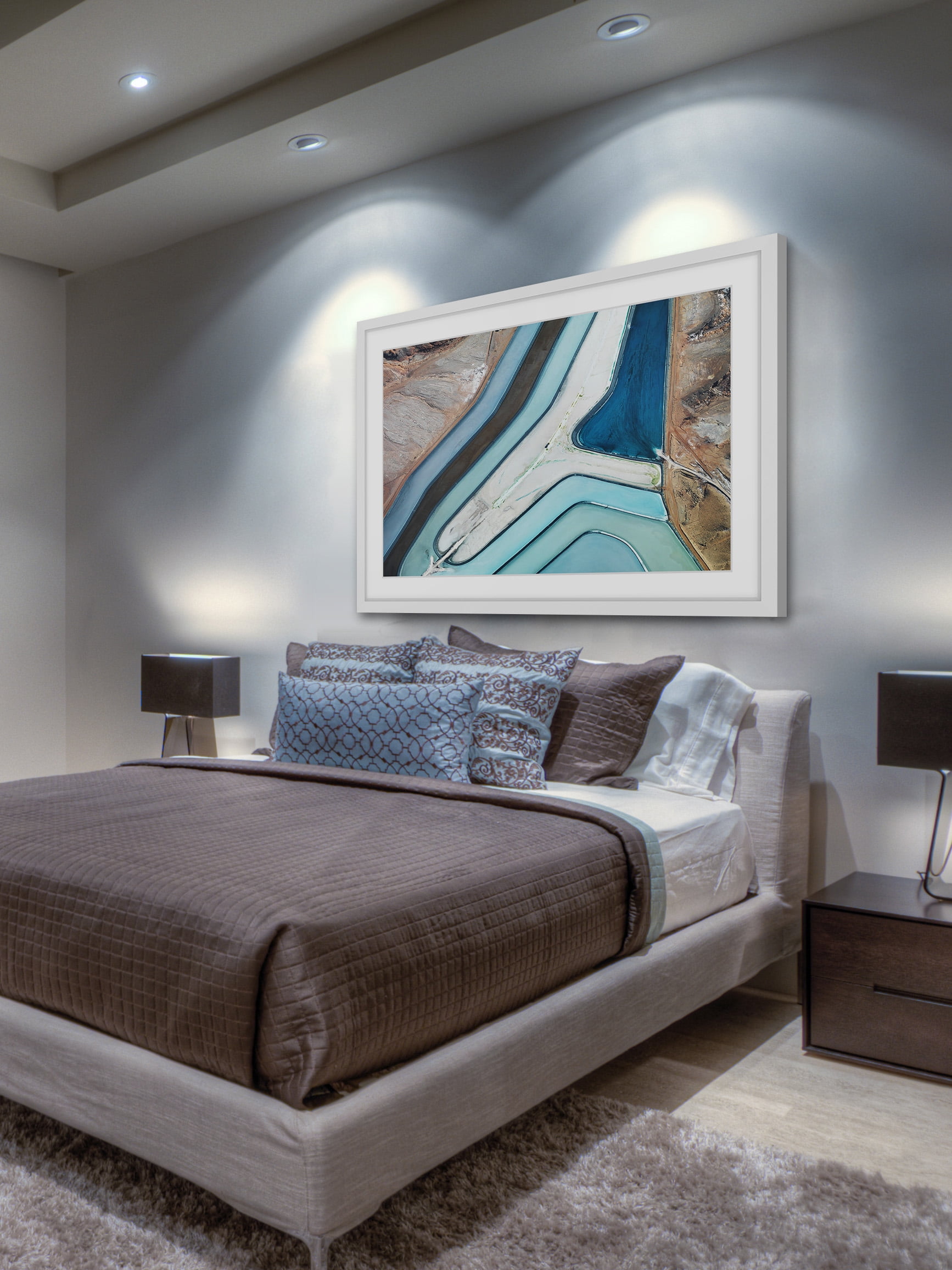 "Winding River" Framed Painting Print