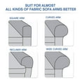thumbnail image 6 of Ghopy 2pcs Sofa Arm Covers Armrest Cover High-Grade Spandex Stretch Arm Caps Waterproof Furniture Protector Dustproof Sofa Towel Slipcovers Armchairs Covers for Sofa Couches Recliner Armchairs, 6 of 7
