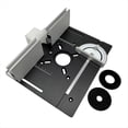 thumbnail image 1 of Juego de 3 Placas de Inserción para Mesa de Fresado, Fresadora de Madera, Tablero Abatible, Máquina de Recorte, Herramienta Auxiliar de Grabado para Carpintería, 1 of 5