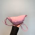 thumbnail image 4 of Bolso cruzado de media luna para mujer bolso de bola de masa de moda de cuero PU bolso de viaje para mujer, 4 of 6