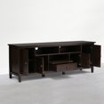 thumbnail image 3 of Simpli Home Warm Shaker 72 inch Wide Solid Wood TV Stand, Mocha Brown, 3 of 8
