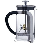 Biggdesign, French Press Coffee Maker, Functional Compact Design ,12 Oz ,Transparent