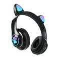 thumbnail image 3 of Cat Ear Headphones RGB Gaming Headset Built in Mic for Smartphones PC Tablet Black, 3 of 8