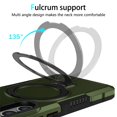 thumbnail image 4 of JTCASES for Samsung Galaxy S23 Case, Lens Protective Frame Foldable Rotating Bracket 2-layer Anti-fall Shockproof Anti-scratch Rugged Shell for Samsung Galaxy S23, Darkgreen, 4 of 9