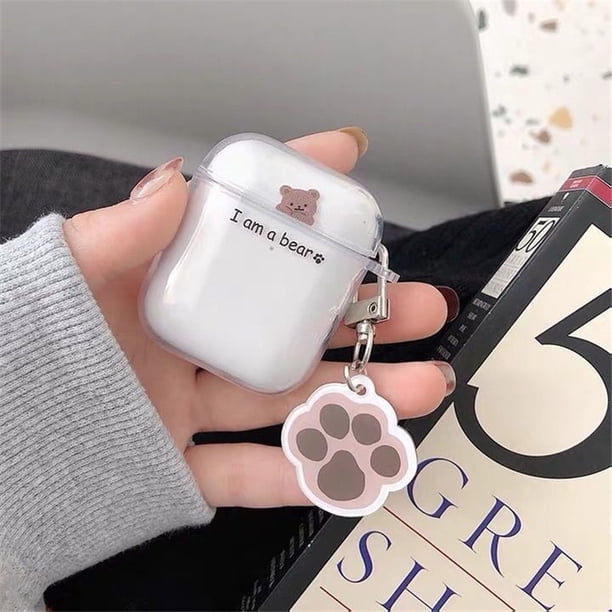 Funda Protectora De Auriculares Transparente De Dibujos Animados Para Airpods 1 2 3 Pro 2 Inpods 12 I12