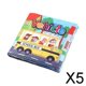 thumbnail image 1 of 5x Dibujos Animados Primeros Libros Blandos Cochecito Y Cochecito Juguetes Juguetes de Educación Temprana Rustle Sound Libros de Tela Suave para 5 piezas, 1 of 7