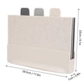 thumbnail image 2 of BIMZUC 3-Piece Plastic Cutting Board Set – Smooth, Non-Slip, Space-Saving – Ideal for Vegetables, Fruits & Meats, 2 of 6