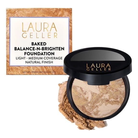 Laura Geller Baked Balance-N-Brighten Color Correcting Foundation Medium 0.32 oz