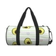 thumbnail image 3 of Rocae Avocado of a Hear Print Round Travel Duffel Bag and Fitness Bag, Women's Waterproof Weekend Tote, Men's Travel and Fitness Essentials, 3 of 8