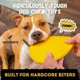 thumbnail image 3 of WoofBite ""Disco indestructible para perros - Reemplazo de por vida - Razas medianas y grandes - Ultra duradero para masticadores agresivos - Juguete de caucho natural resistente y resistente - Traer, 3 of 8