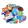 thumbnail image 1 of Pegatinas decorativas HUOGUO Storpack Coder Theme con 50 pegatinas, 1 of 2