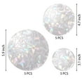 thumbnail image 5 of Deago 15 Pcs Ring and Circle Static Window Clings Anti Collision Window Decals for Bird Strikes, Glass Alert Stickers, Stop Birds Flying into Windows, 5 of 10
