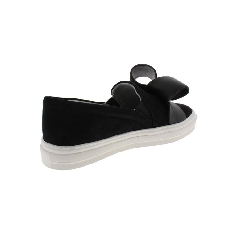 Womens Nine West Odienella Bow Tie Slip On Sneakers Black Multi