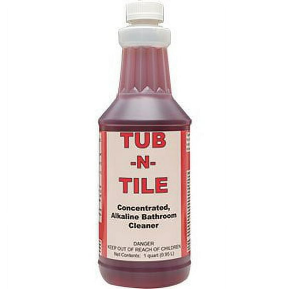 DETCO-Tub-N-Tile -Multi-Purpose Cleaner-Concentrated, Great on Soap Scum and Grime Remover - Just add 4 oz. to Your Spray Bottle of Water.Great for tubs, Tile, and Bathroom Cleaner - 32 oz