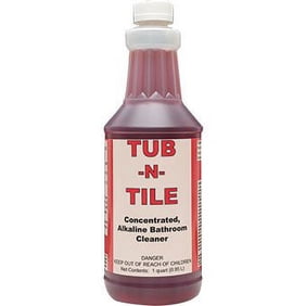 DETCO-Tub-N-Tile -Multi-Purpose Cleaner-Concentrated, Great on Soap Scum and Grime Remover - Just add 4 oz. to Your Spray Bottle of Water.Great for tubs, Tile, and Bathroom Cleaner - 32 oz