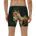 thumbnail image 4 of Salouo Squirrels Eating Peanuts On The Tree Pattern Men's Boxer Briefs, Soft & Breathable Underwear Elastic Waistband Briefs for Men,1-Pack, 4 of 7
