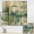 thumbnail image 3 of Designart 'Fractal Lost Into The Blue' Abstract Print on Natural Pine Wood, 3 of 3