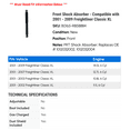 thumbnail image 2 of Front Shock Absorber - Compatible with 2001 - 2009 Freightliner Classic XL 2002 2003 2004 2005 2006 2007 2008, 2 of 2
