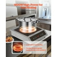 thumbnail image 2 of VEVOR Portable Commercial Induction Cooktop 1800W Countertop Burner 9 Temp Levels, 2 of 9