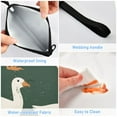 thumbnail image 4 of Haosy 3 Pack Reusable Ziploc Bags BPA Free Healthy Food Storage Bag Leakproof Sandwich Snack Freezer Bags White Duck on Green, 4 of 7