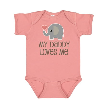 

Inktastic My Daddy Loves Me Outfit Gift Baby Boy or Baby Girl Bodysuit