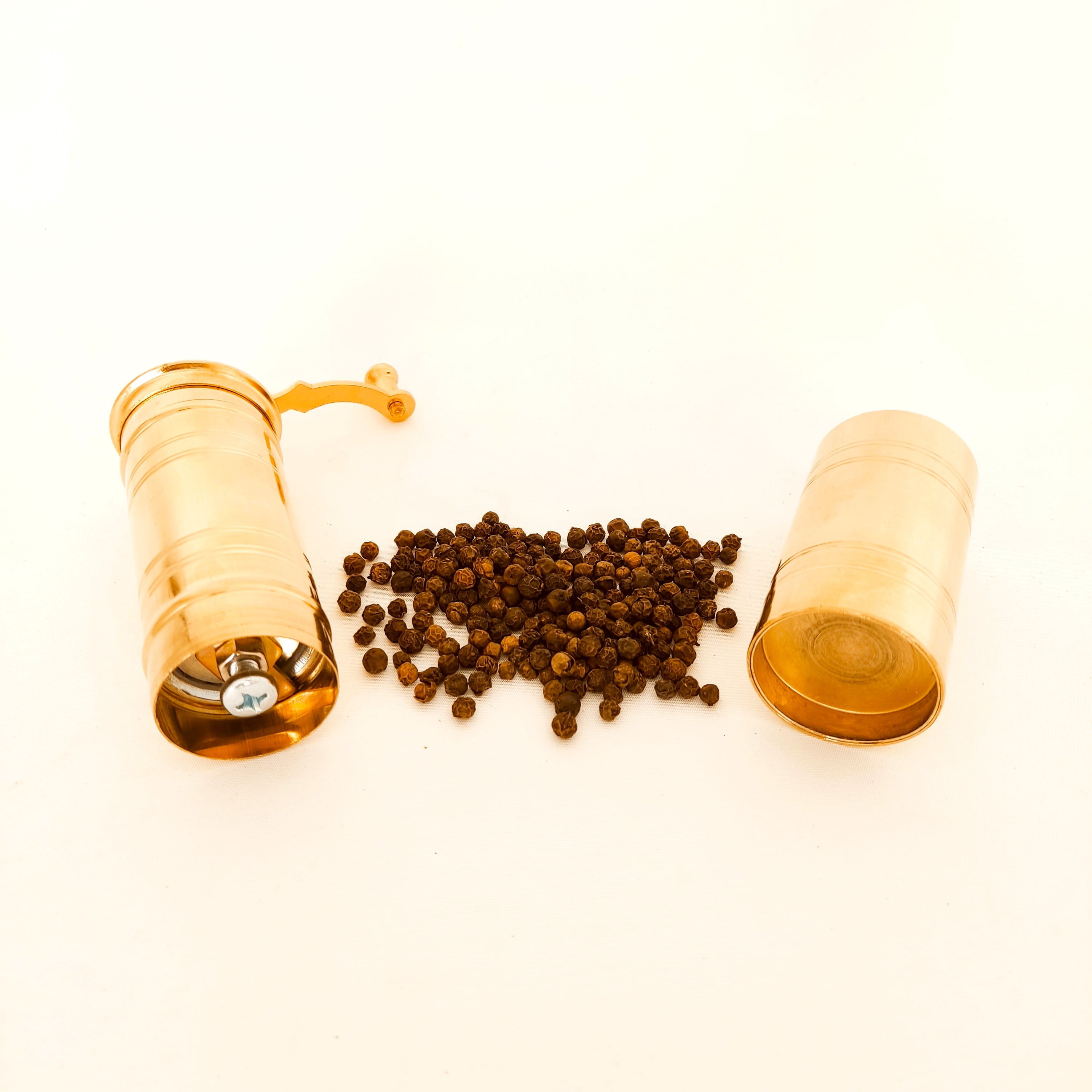 Manual Pepper Mill, Brass Mill, Handmade Grinder, Pepper Grinder