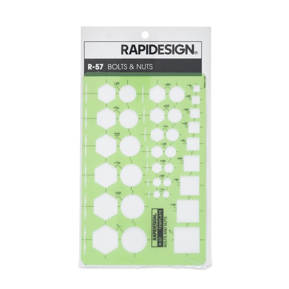 Plantilla De Pernos Y Tuercas Rapidesign 1 Cada Uno (R57)