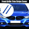 thumbnail image 6 of Pair Vehicle Front Grille Trim Strips Cover Blue for BMW 1 2 3 4 Series, 6 of 8