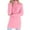 Pink, variant on Women‘s Longline High Neck Top, Soft Fleece Lined Thermal Long Sleeve Shirt for Winter Layering