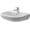 White / Glazed Underside, variant on Duravit 23105500302 550 x 430 mm D-Code Bathroom Sink - White