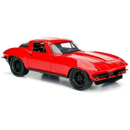 1966 Chevy Corvette - Jada Toys Fast & Furious 1:24 Scale Die Cast 1966 Chevy Corvette in Red