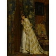 thumbnail image 2 of Charles Baugniet 12x14 Black Ornate Wood Framed Double Matted Museum Art Print Titled: Behind Closed Doors, 2 of 5