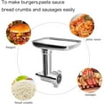 KENOME Metal Food Grinder for KitchenAid, Includes 2 Sausage Tubes